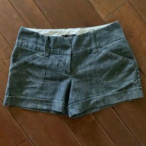 Soft denim dress shorts
